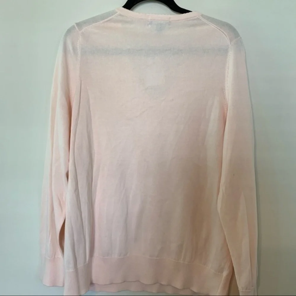Lands End size 1X pale pink knit top - Picture 3 of 9